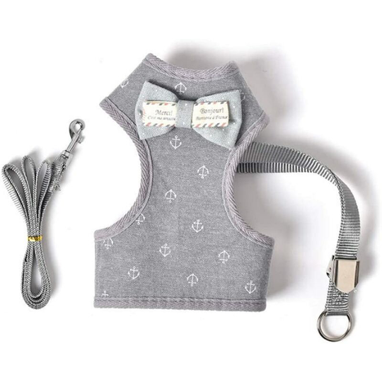 Modou - Adjustable Rope Harness Padded Vest, Adjustable Dog Leash Vest Harness Soft Soft Breathable Comfortable Small Dog Puppy Leash for Puppies