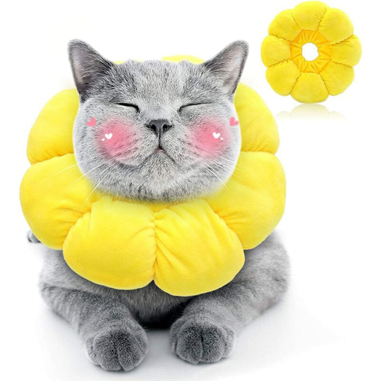 Perle Rare - Adjustable Cat Collar Anti-Bite Cat Collar Anti Licking Collar After Surgery Cat Protective Collar Pets Recovery Collar for Cat Puppy