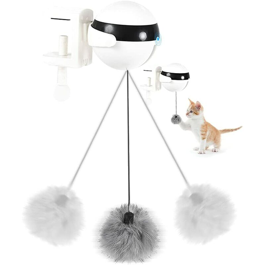 Cat Toy Hair Ball, Automatic Cat Ball Interactive Lifting Ball, Electric Plug Ball, Yoyo Cat Toy, Handsfish Pet Toy Bunny Babe