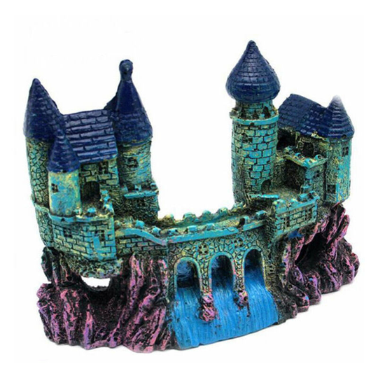 Benobby Kids - Aquarium Castle Decoration,Simulation Resin Hiding Castle Ornament,Artificial Aquarium Fish Tank Castle Accessories,Underwater