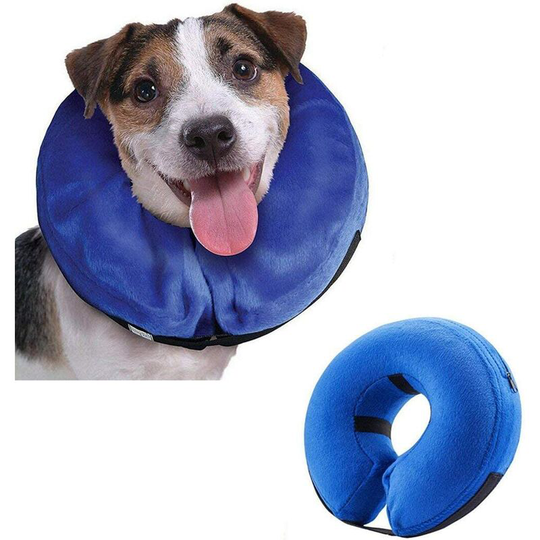 Pet Inflatable Collars for Large Dogs, Comfort Pet Collars for Recovery Conical, Inflatable Basic Dog Collars, l