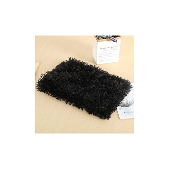 (Black, 56*36CM) Puppy Pet Blanket Cat Dog Bed Mattress Soft Calming Sleeping Mats