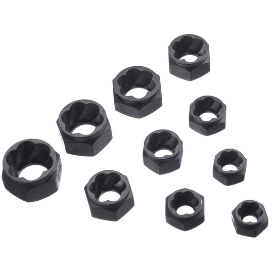 Qersta - 10pcs Metric Damaged Nut Bolt Extractor Extractor Repair Kit