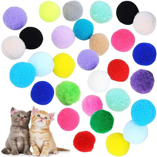 Interactive, foldable and lightweight tunnel maze in crinkle fabric with pom pom and bells for cats, small rabbits, kittens, puppies, ferrets or