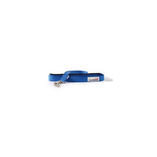 (royal blue) Doodlebone Nylon Padded Handle Dog Lead