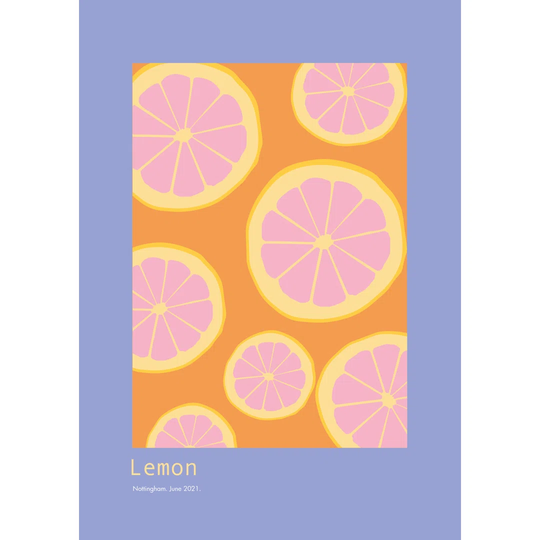 A3 Lemon Wall Print