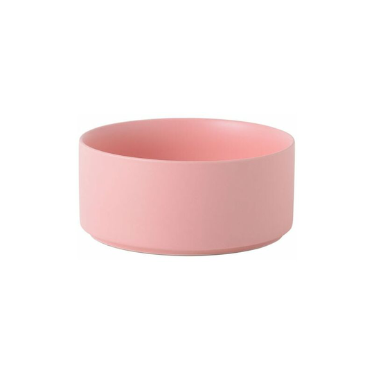 Cat bowl Ceramic bowl Non-slip dog bowl Dog bowl, small straight bowl 12.8 cm pink - small straight bowl 12.8 cm pink