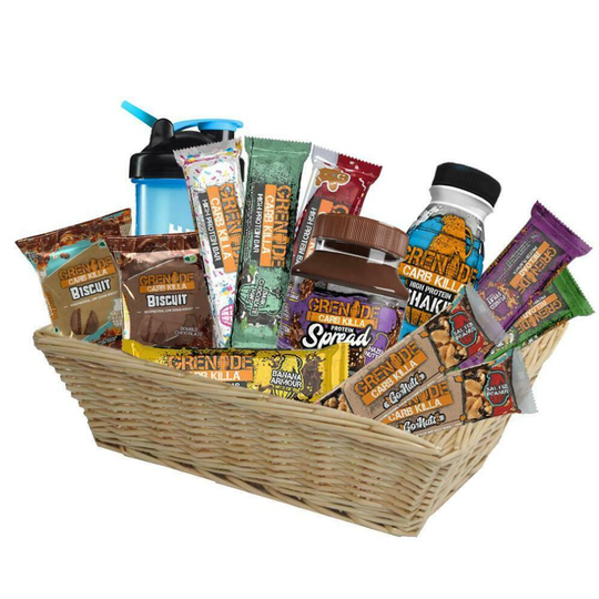 Christmas Hamper Gift Grenade Snacking Carb Killa Protein Bar Basket