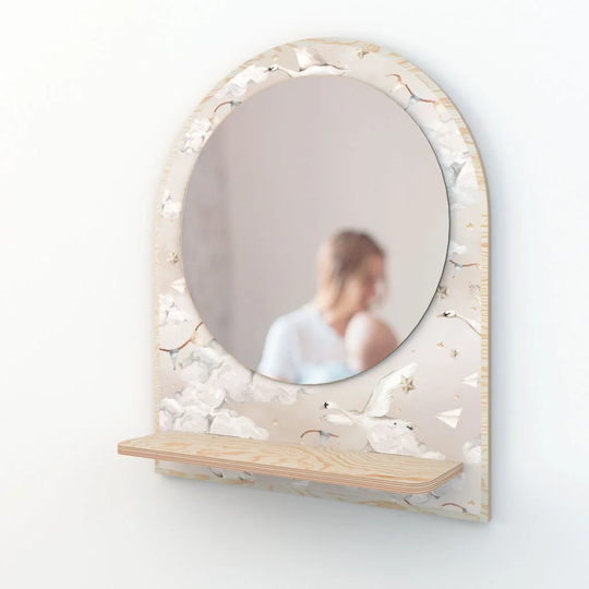 Magic Swans Accent Mirror