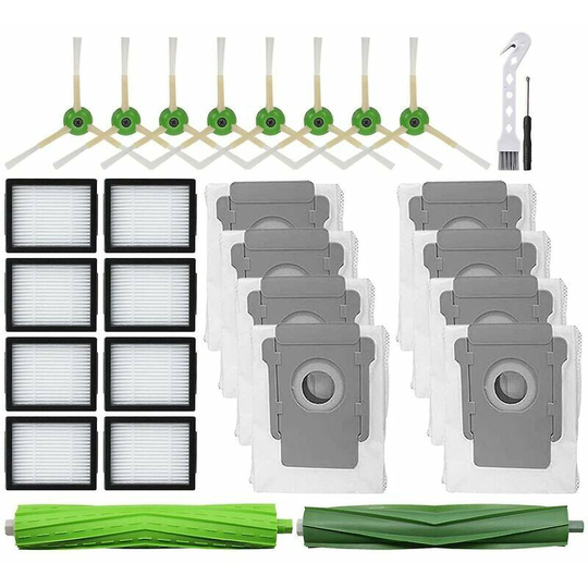 Bearsu - Kit Pour Irobot Roomba I7 I7 + I3 I4 I6 I8 + J7 + E5 E6 E7 Robot Aspirator_
