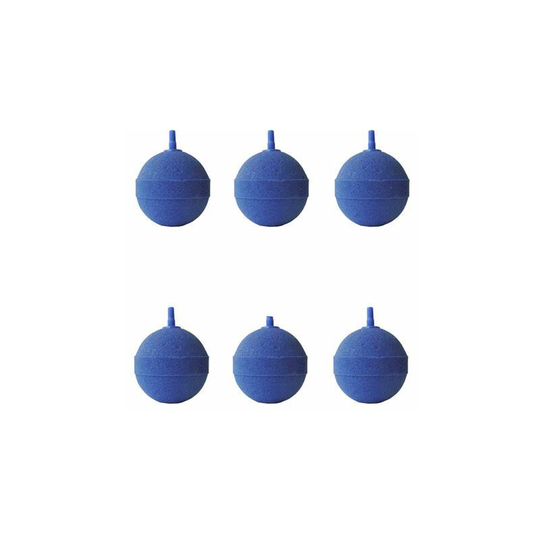 6x Aquarium or Pond Airstone Ball 2' 50mm x 50mm - Pisces