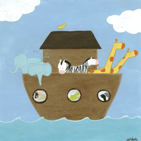 Noahs Ark I by June Erica Vess - Wrapped Canvas Art Prints