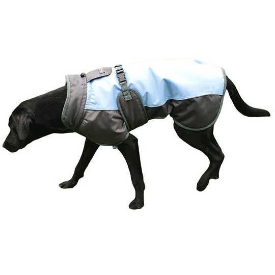 Henry Wag - Waterproof Dog Coat (Large) (Blue/Grey) - Blue/Grey