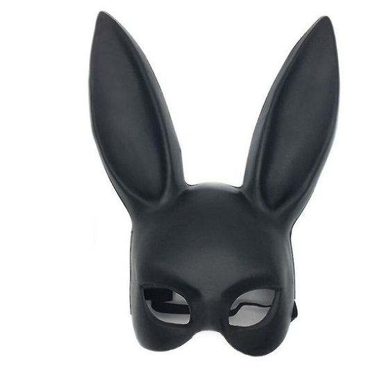 Bunny Mask Masquerade Rabbit Mask Women Sexy Black Long Ears Rabbit Bunny Party