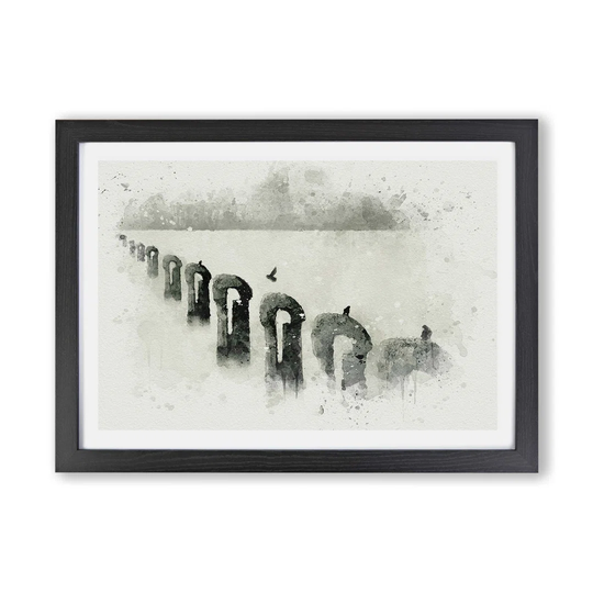 'Perched Owl' by Von Wright - Picture Frame Graphic Art Print on Paper