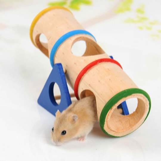 Small Pet Playground - Wooden swing toy for small pets like dwarf hamster and mouse