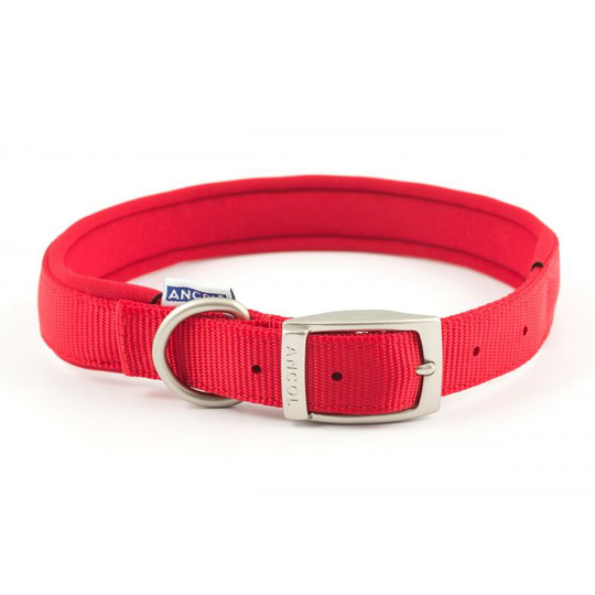 Air Hold Dog Collar (18 Inch) (Red) - Red - Ancol