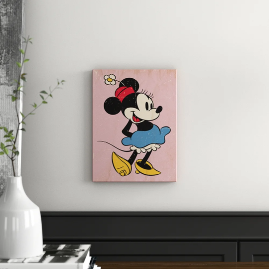 Minnie Mouse Retro Graphic Art