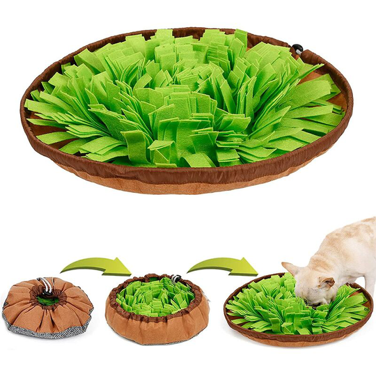 Litzee - Snuffle Mat for Dogs Interactive Snuffle Mat, Dog Toys for Boredom Dog Puzzle Toy Encourages Natural Foraging Skills for Dogs Bowl , Dog