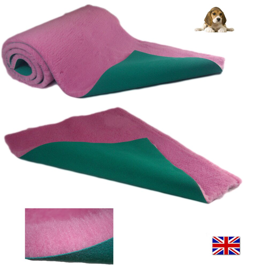 (51cm x 51cm (20'' x20'')) Traditional Pink Vet Bedding ROLL WHELPING FLEECE DOG PUPPY PRO BED