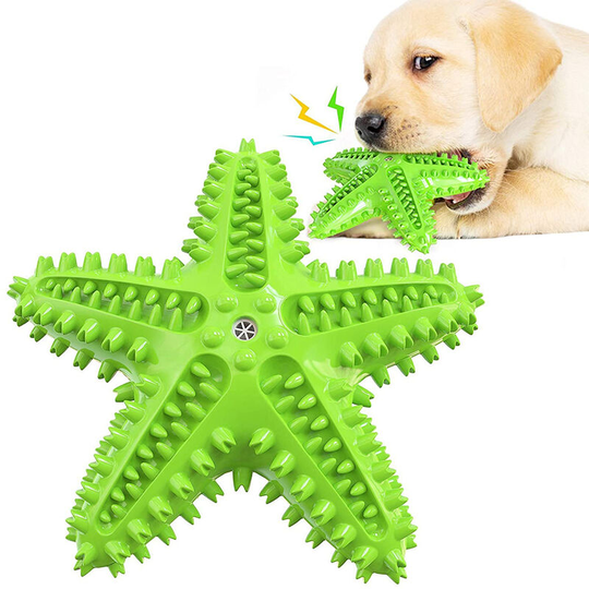 Dog Chew Toys Dog Toys Tough Durable Dog Squeaky Toothbrush Toys for Aggressive Chewers Large Breed Dental Care Teeth Cleaning, green