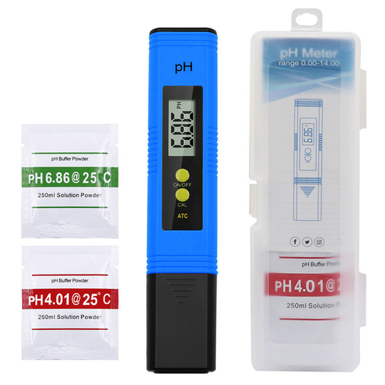 Temperature Water Quality Tester for Hydroponics, Aquariums, Drinking Water, ro System, Pond and Pool Blue