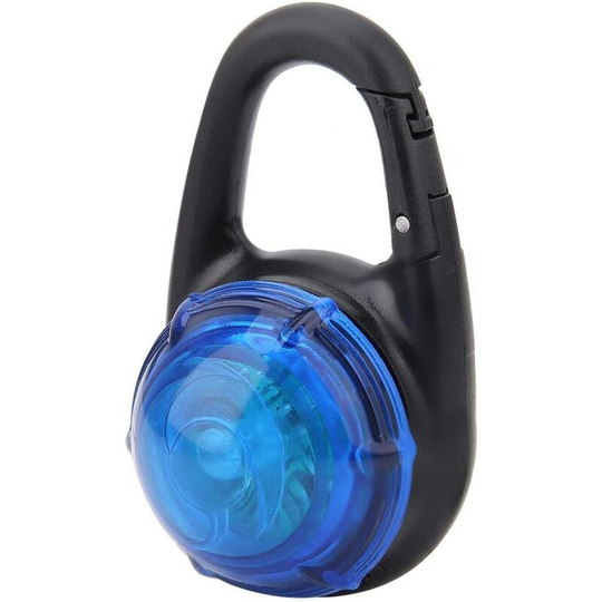 Led Pet Dog Illuminated Night Walking Light Safety Dog Pendant Necklace Luminous Collar for Pet Dog Outdoor Indoor (Blue)