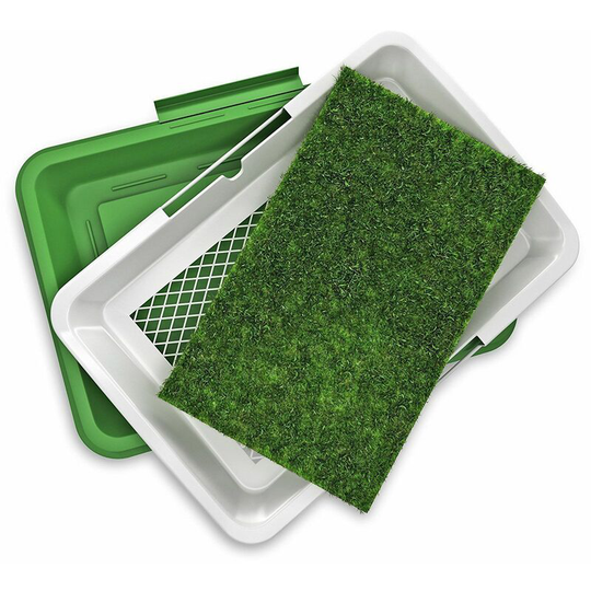Dog Toilet - With Artificial Grass - Dog & Puppy Toilet - Pet Training Mat - For Small Senior & Large Dogs. Thsinde