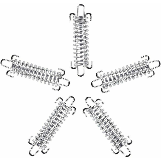 Tent Spring Buckle Stainless Steel Spring Clasp, Sun Sail Fixing Kit,Sail Shade Fixings, Used for Outdoor Camping Accessories 5 Pieces