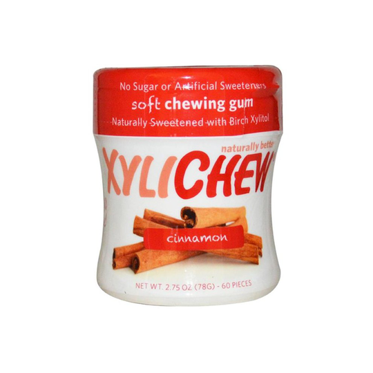 Xylichew 1534221 Cinnamon Gum Jar - 60 Pieces
