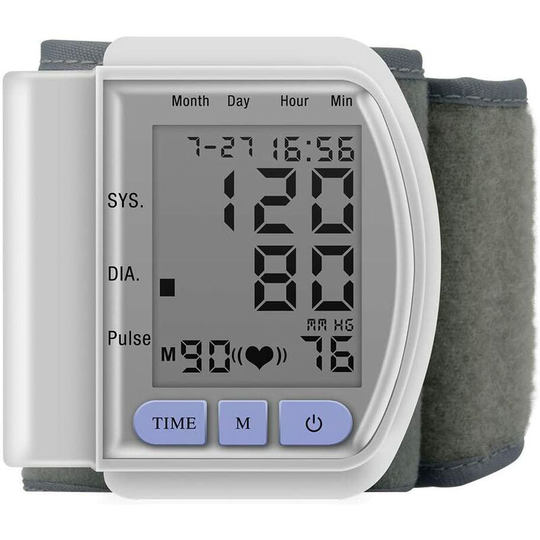 Lcd Wrist Bp Blood Pressure Monitor Heart Rate Fitness Blood Pressure Cuff Automatic Health Monitor