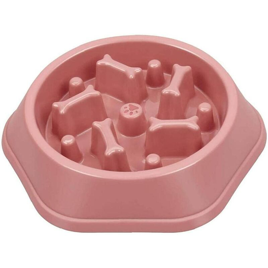 Slow Eating Dog Bowl, Non-Slip, Fun Interactive Pet Bowl, Reduce Choking Bloat Stop Overeating Slow Feeder Bowl for Small Dogs Cats