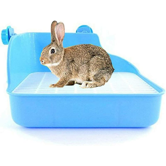 Rabbit cat litter box plastic small animal litter box potty trainer corner box pet training toilet hamster gerbil rabbit chinchilla guinea pig ferret