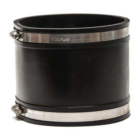 Eazy Connector Straight Coupling 6" Pond Pipe Fitting
