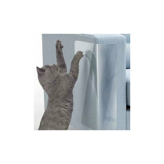 Set of 2 anti-scratch cat sofa stickers (23 x 46 cm)