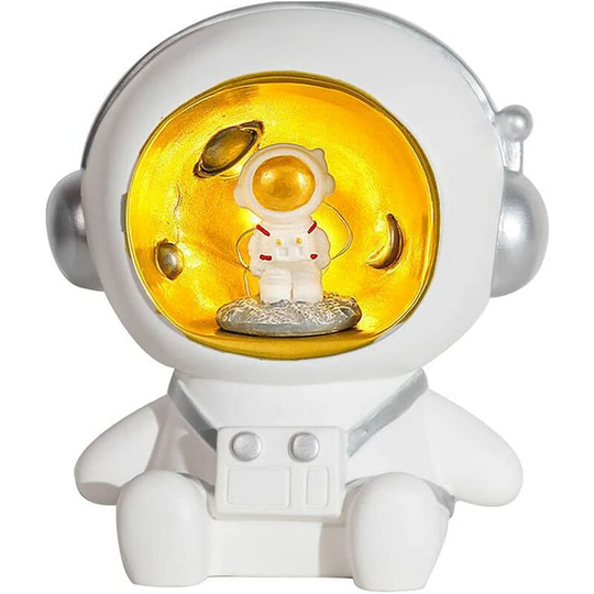 Cute Vinyl Astronaut Piggy Bank Unbreakable Piggy Bank Toy Boys Girls Kids Toddlers Adult Birthday Home Decorations (White)