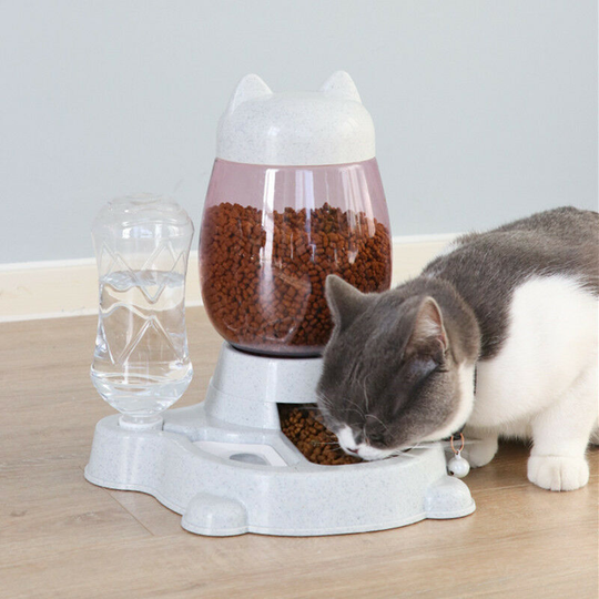 Thsinde - Automatic dog and cat bowl feeder, gray