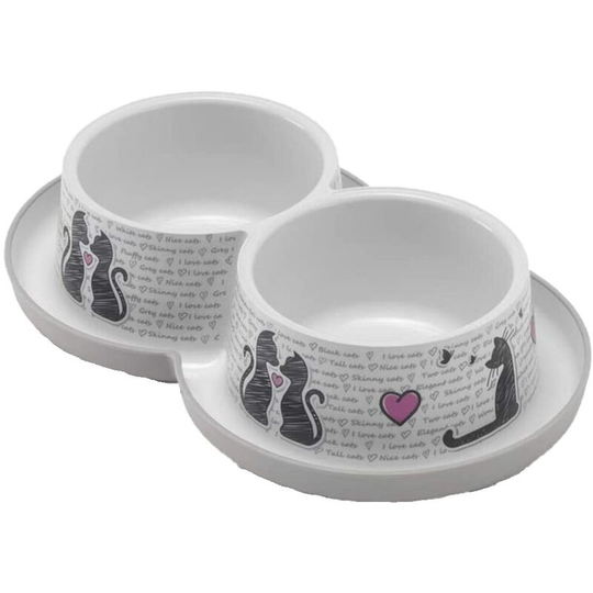 Cat Bowl (One Size) (White) - White - Moderna