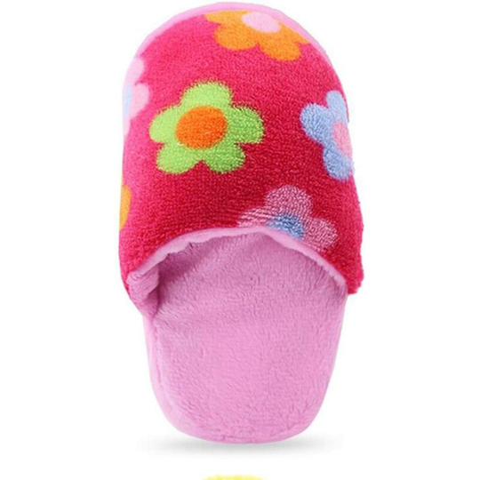 Squeaky Dog Toy Slipper Shaped Squeaky Toy Cat Puppy Funny Squeaky Chewing Playing Soundplush Toy Pet Supplies, Flowers