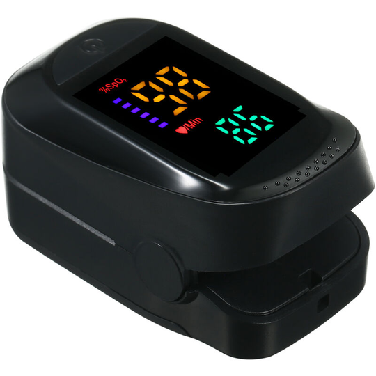 Fingertip Clip Pulse Oximeter Colorful l-ed Screen Display Mini SpO2 Monitor Oxygen Saturation Monitor Pulse Rate Measuring Mini Portable for Daily
