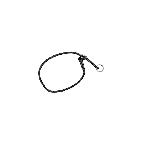 Dingo Gear Choke Collar For Dog Training Handmade of Cord with A Limiter, Waterproof Black S04060, M