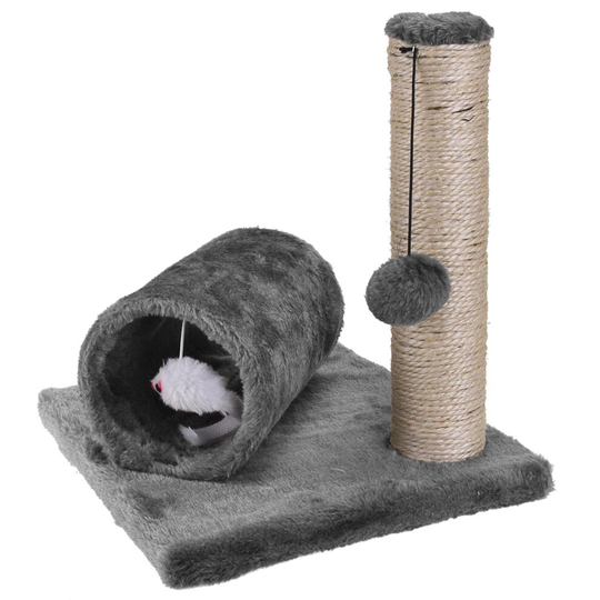 ASAB Cat Kitten Sisal Scratch Post Bed Toy Tunnel Mouse Pet Fun Play