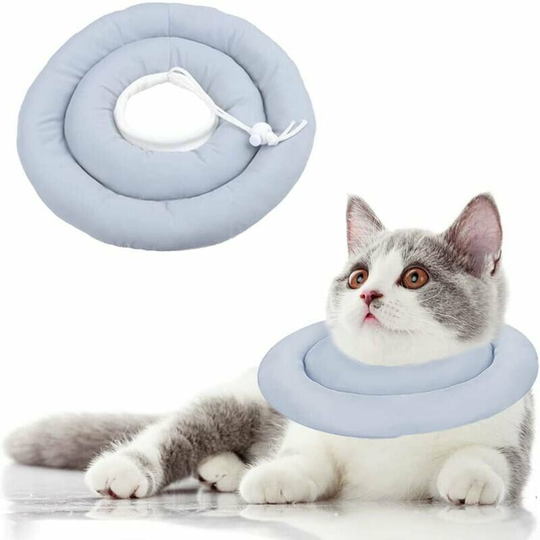 Cat Dog Recovery Collar Anti-Lick Dog Collar Anti-Scratch Cat Collar, Adjustable, Washable, Suitable for Cats and Small Dogs (s)