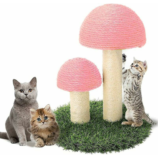 Cat tree for cats. Assemblable Mushroom Kitty Cat Claw Scratcher Sisal Rope