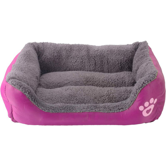 Bedding for dog - Basket for Dog and Cat - 66 * 50cm (Pink rot) - Rose rot