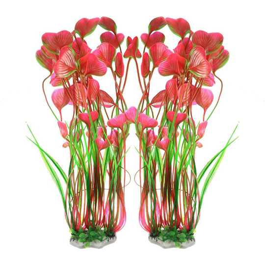 Betterlifegb - Artificial Aquarium Plants, Betterlife Ornaments Aquarium Plant Accessories Decorations, Plastic Large Landscape Aquatic Plants (2