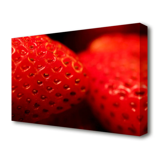 Strawberry Treat Kitchen - Wrapped Canvas Photograph Print