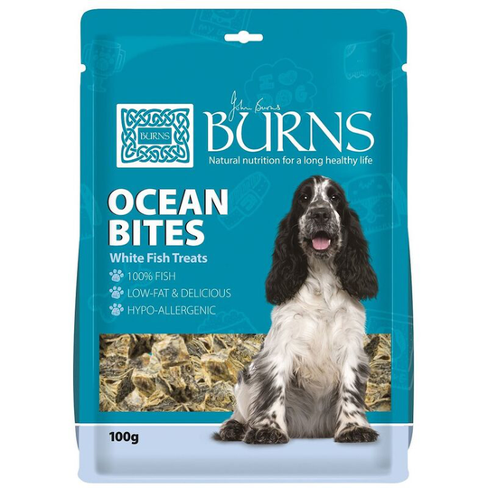 Burns - Ocean Bites Dog Treat (100g) (Brown) - Brown