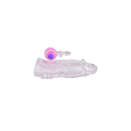 Clear Rabbit Vibrating Penis Extender