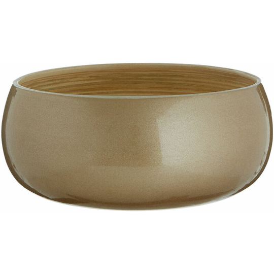 Kyoto Round Small Gold Bowl - Premier Housewares
